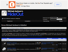 Tablet Screenshot of mjhideout.com